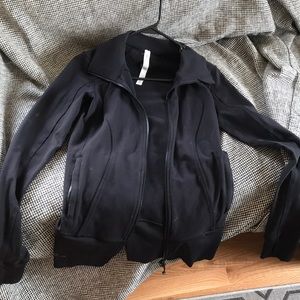 Black Lululemon zip up size 6